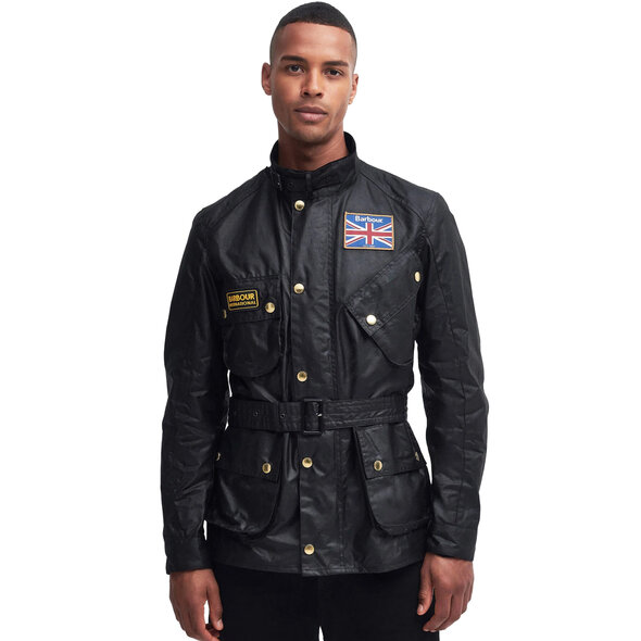 BARBOUR INTERNATIONAL 'UNION JACK' WAX JACKET ΑΝΔΡΙΚΟ MWX0068-BK91