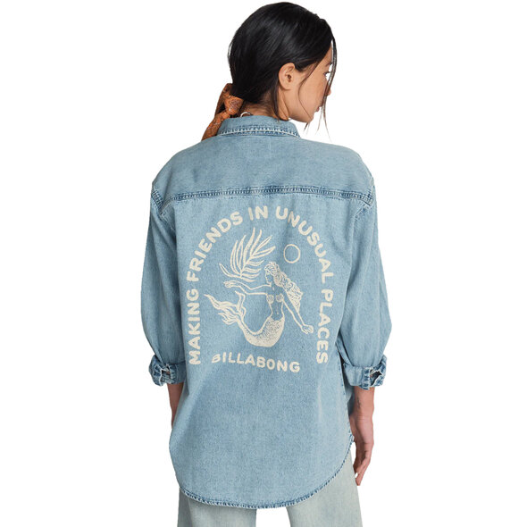 BILLABONG 'DOWN THE COAST' DENIM ΠΟΥΚΑΜΙΣΟ ΓΥΝΑΙΚΕΙΟ EBJWT00122-BLB0
