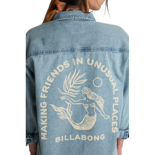BILLABONG 'DOWN THE COAST' DENIM ΠΟΥΚΑΜΙΣΟ ΓΥΝΑΙΚΕΙΟ EBJWT00122-BLB0