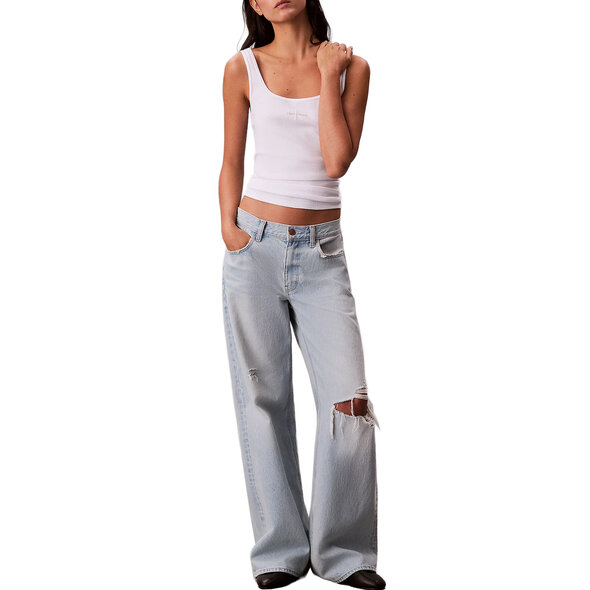 CALVIN KLEIN MONOGRAM RIB ΜΠΛΟΥΖΑ ΓΥΝΑΙΚΕΙΑ LV047A804G-YAA