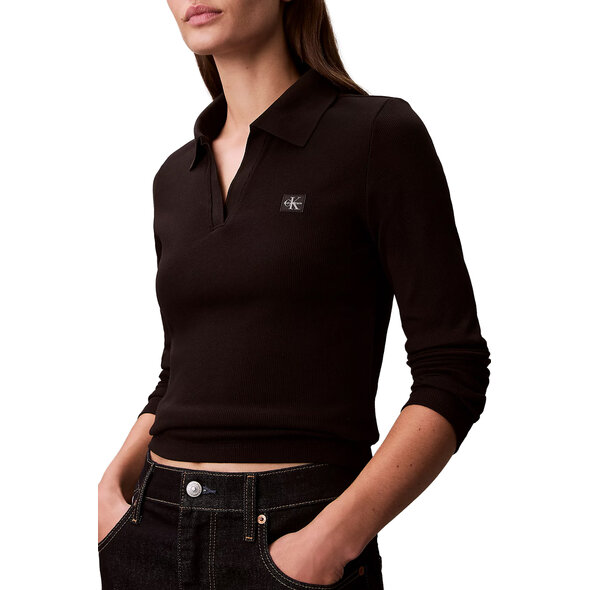 CALVIN KLEIN WOVEN LABEL RIB ΜΠΛΟΥΖΑ ΓΥΝΑΙΚΕΙΑ LV047E203G-UB1
