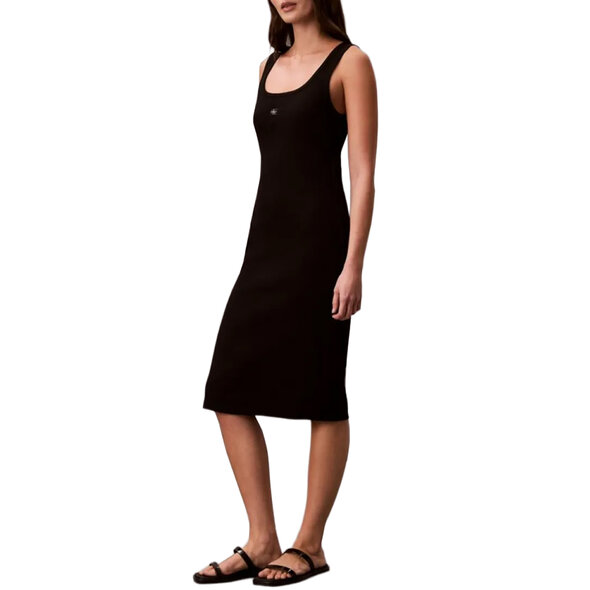 CALVIN KLEIN RIB WOVEN LABEL ΦΟΡΕΜΑ ΓΥΝΑΙΚΕΙΟ LV047F257G-UB1