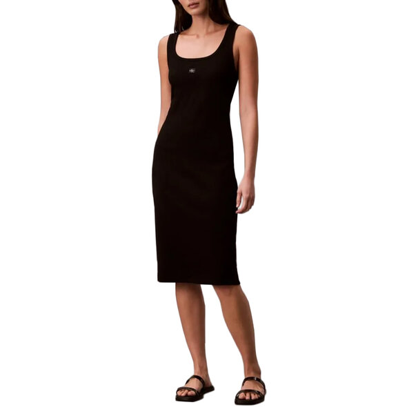 CALVIN KLEIN RIB WOVEN LABEL ΦΟΡΕΜΑ ΓΥΝΑΙΚΕΙΟ LV047F257G-UB1