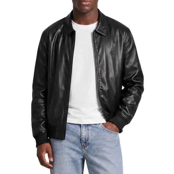 CALVIN KLEIN FAUX LEATHER BOMBER ΜΠΟΥΦΑΝ ΑΝΔΡΙΚΟ LV04RG406G-UB1