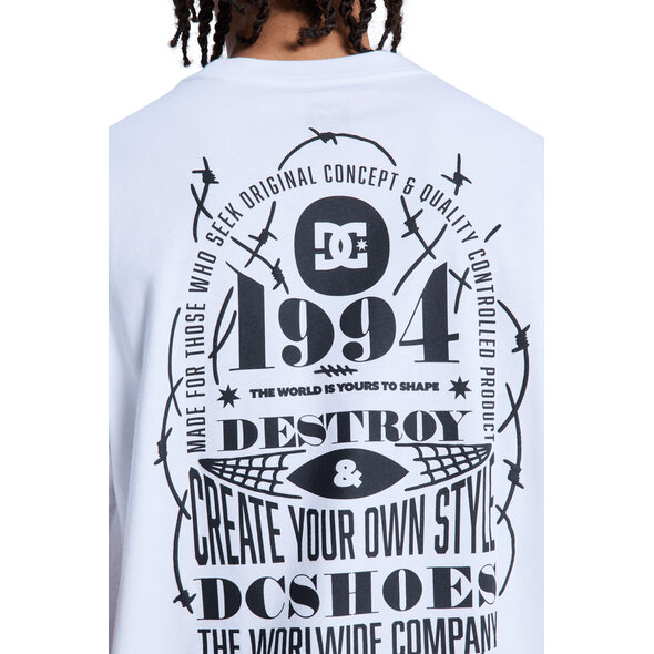 DC 'SHAPE OR DESTROY' ΜΠΛΟΥΖΑ ΑΝΔΡΙΚΗ EDYZT04416-WHT
