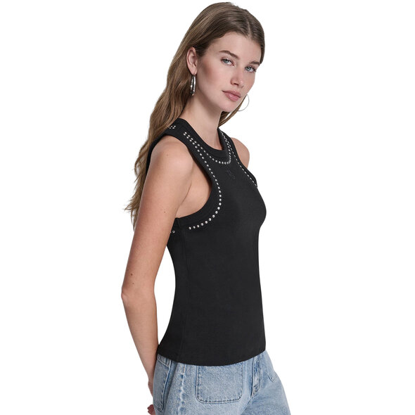 DKNY 'DOME STUDS' ΜΠΛΟΥΖΑ ΓΥΝΑΙΚΕΙΑ DJ5T1694-BLK