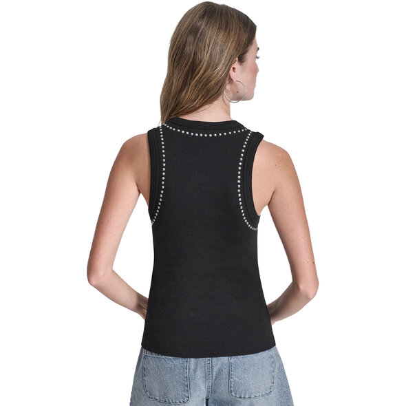 DKNY 'DOME STUDS' ΜΠΛΟΥΖΑ ΓΥΝΑΙΚΕΙΑ DJ5T1694-BLK