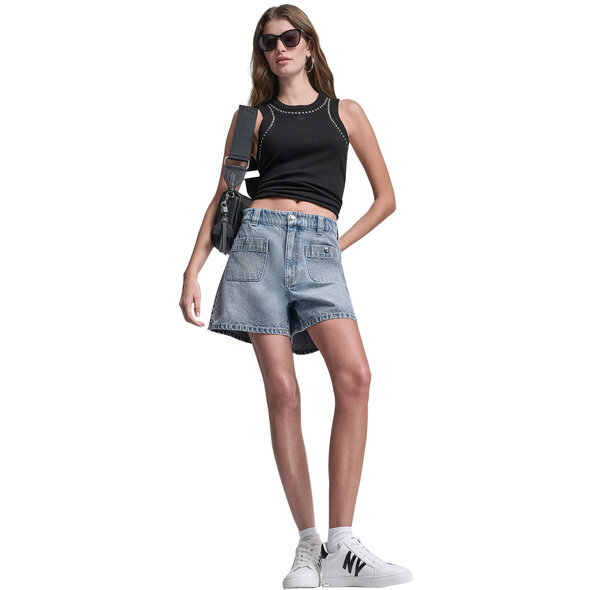 DKNY 'DOME STUDS' ΜΠΛΟΥΖΑ ΓΥΝΑΙΚΕΙΑ DJ5T1694-BLK