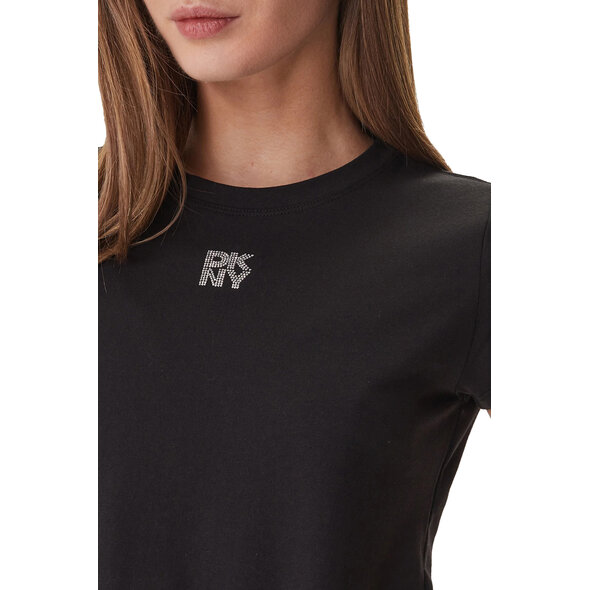 DKNY RHINESTONE LOGO ΜΠΛΟΥΖΑ ΓΥΝΑΙΚΕΙΑ DJ6T1740-BSV