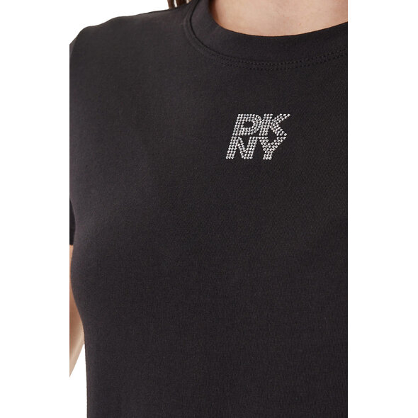 DKNY RHINESTONE LOGO ΜΠΛΟΥΖΑ ΓΥΝΑΙΚΕΙΑ DJ6T1740-BSV