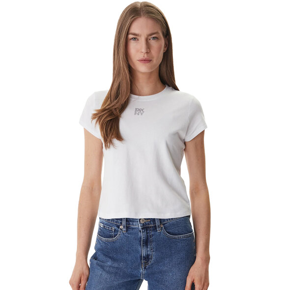 DKNY RHINESTONE LOGO ΜΠΛΟΥΖΑ ΓΥΝΑΙΚΕΙΑ DJ6T1740-WTL