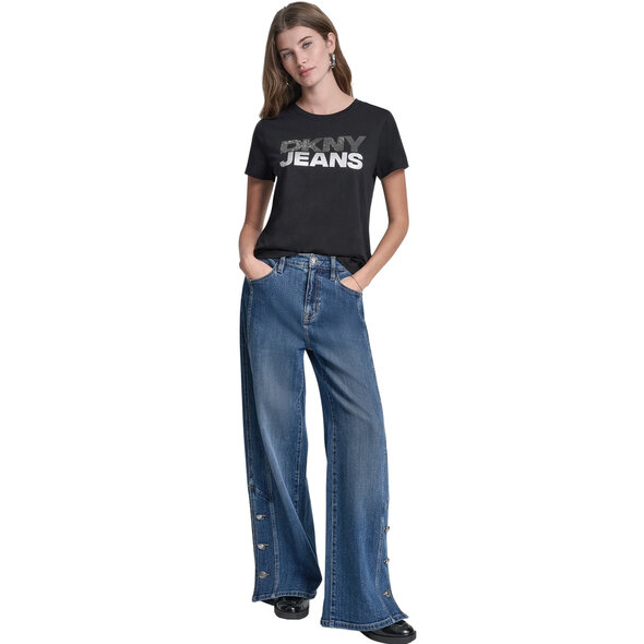 DKNY STACKED RHINESTONE FOIL ΜΠΛΟΥΖΑ ΓΥΝΑΙΚΕΙΑ DJ6T1746-AE1