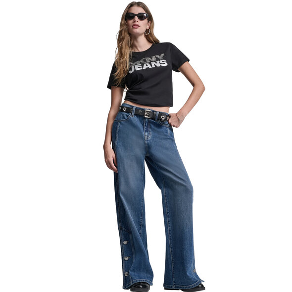 DKNY STACKED RHINESTONE FOIL ΜΠΛΟΥΖΑ ΓΥΝΑΙΚΕΙΑ DJ6T1746-AE1