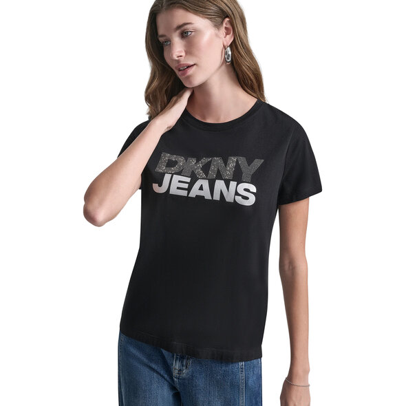 DKNY STACKED RHINESTONE FOIL ΜΠΛΟΥΖΑ ΓΥΝΑΙΚΕΙΑ DJ6T1746-AE1