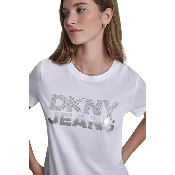 DKNY STACKED RHINESTONE FOIL ΜΠΛΟΥΖΑ ΓΥΝΑΙΚΕΙΑ DJ6T1746-C5L