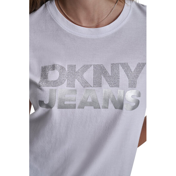 DKNY STACKED RHINESTONE FOIL ΜΠΛΟΥΖΑ ΓΥΝΑΙΚΕΙΑ DJ6T1746-C5L