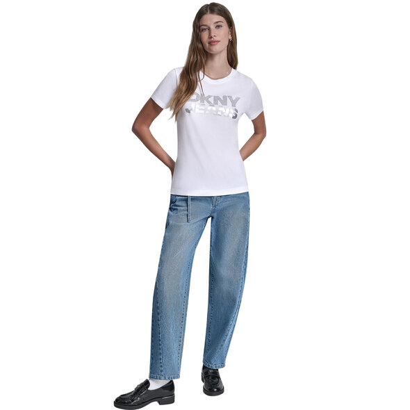 DKNY STACKED RHINESTONE FOIL ΜΠΛΟΥΖΑ ΓΥΝΑΙΚΕΙΑ DJ6T1746-C5L