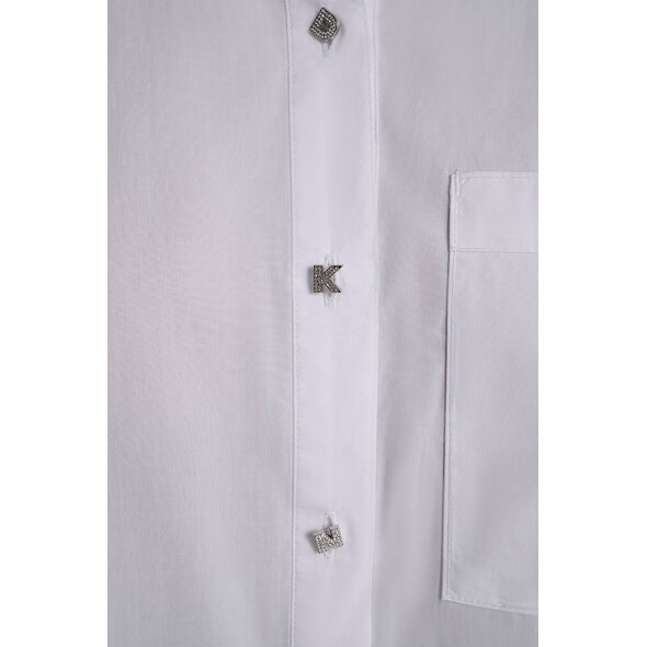 DKNY POPLIN ΠΟΥΚΑΜΙΣΟ ΓΥΝΑΙΚΕΙΟ DJ6W2238-WHT