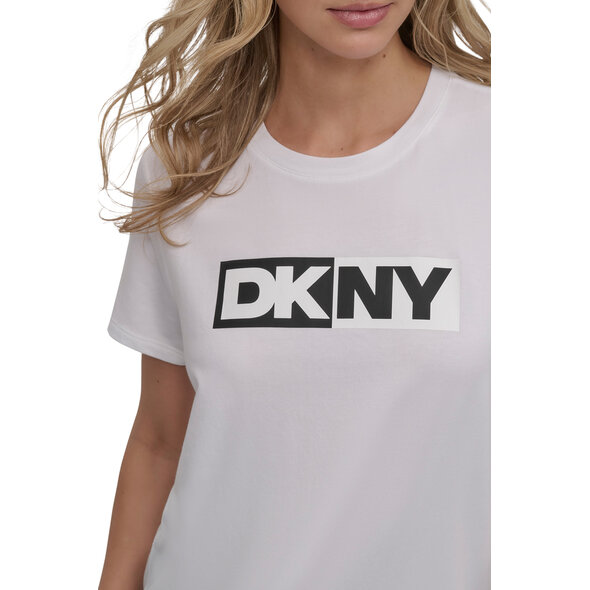 DKNY TWO TONE LOGO ΜΠΛΟΥΖΑ ΓΥΝΑΙΚΕΙΑ DP5T5894-WHT