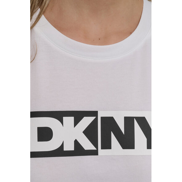DKNY TWO TONE LOGO ΜΠΛΟΥΖΑ ΓΥΝΑΙΚΕΙΑ DP5T5894-WHT