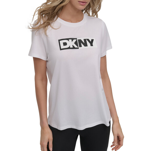 DKNY TWO TONE LOGO ΜΠΛΟΥΖΑ ΓΥΝΑΙΚΕΙΑ DP5T5894-WHT