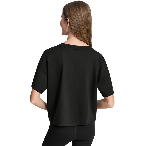 DKNY METALLIC BUBBLE LOGO ΜΠΛΟΥΖΑ ΓΥΝΑΙΚΕΙΑ DP6T1662-BLK