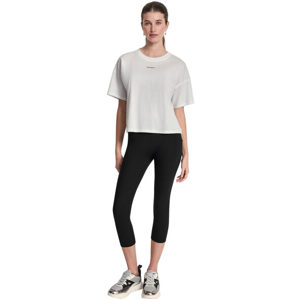 DKNY METALLIC BUBBLE LOGO ΜΠΛΟΥΖΑ ΓΥΝΑΙΚΕΙΑ DP6T1662-WHT