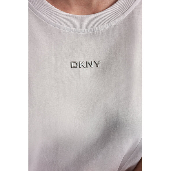 DKNY METALLIC BUBBLE LOGO ΜΠΛΟΥΖΑ ΓΥΝΑΙΚΕΙΑ DP6T1662-WHT