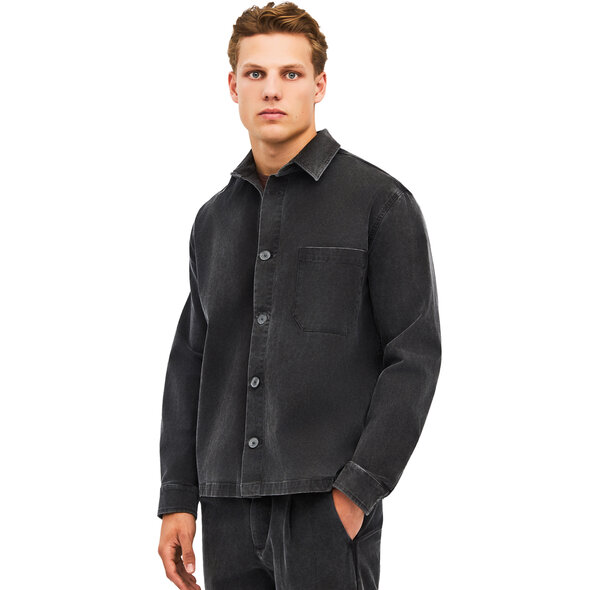 DIRTY LAUNDRY PIQUET OVERSHIRT ΑΝΔΡΙΚΟ DLMO000039-VINTAGE BLACK