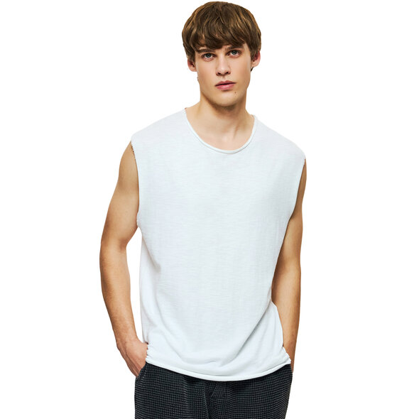 DIRTY LAUNDRY SLUB TANK TOP ΑΝΔΡΙΚΗ DLMTT000002-WHITE
