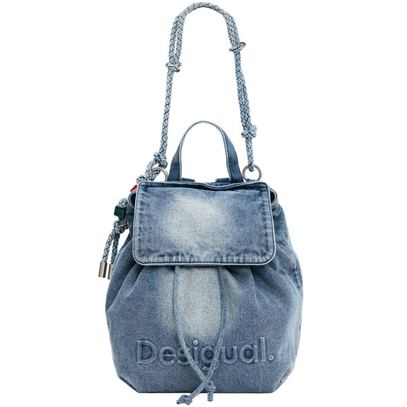 DESIGUAL 'HALF LOGO' DENIM BACKPACK ΓΥΝΑΙΚΕΙΑ 26SAKD07-5005