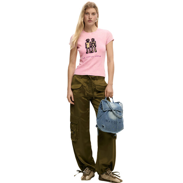 DESIGUAL 'HALF LOGO' DENIM BACKPACK ΓΥΝΑΙΚΕΙΑ 26SAKD07-5005