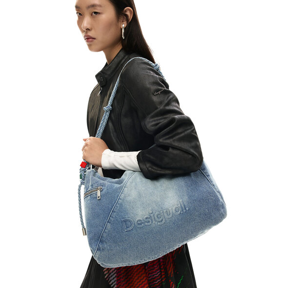 DESIGUAL HALF LOGO DENIM ΤΣΑΝΤΑ ΓΥΝΑΙΚΕΙΑ 26SAXD27-5005