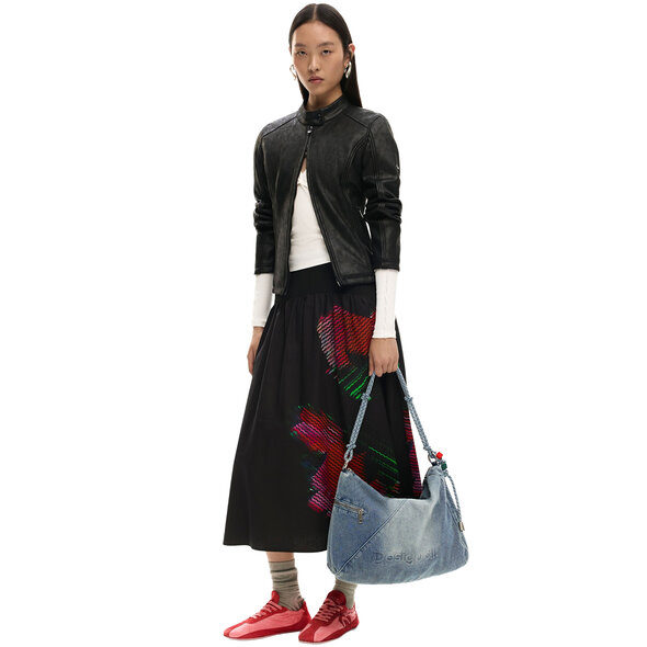 DESIGUAL HALF LOGO DENIM ΤΣΑΝΤΑ ΓΥΝΑΙΚΕΙΑ 26SAXD27-5005