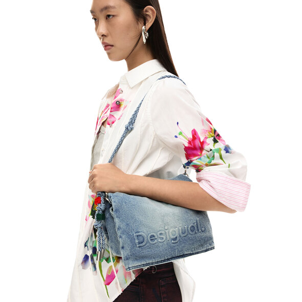 DESIGUAL HALF LOGO DENIM ΤΣΑΝΤΑ ΓΥΝΑΙΚΕΙΑ 26SAXD28-5005