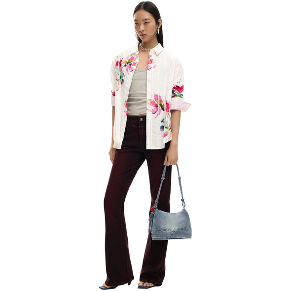 DESIGUAL HALF LOGO DENIM ΤΣΑΝΤΑ ΓΥΝΑΙΚΕΙΑ 26SAXD28-5005