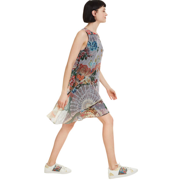 DESIGUAL 'LUCILLE' ΑΣΥΜΜΕΤΡΟ ΜΙΝΙ ΦΛΟΡΑΛ ΦΟΡΕΜΑ ΓΥΝΑΙΚΕΙΟ 19SWVK79-2015