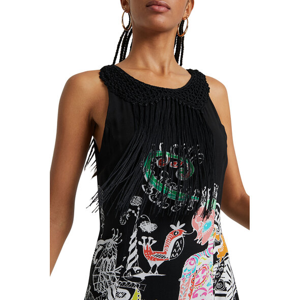 DESIGUAL 'GENOVA' ΑΣΥΜΜΕΤΡΟ ΦΟΡΕΜΑ ΓΥΝΑΙΚΕΙΟ ΜΕ ΚΡΟΣΣΙΑ 20SWVW36-2000