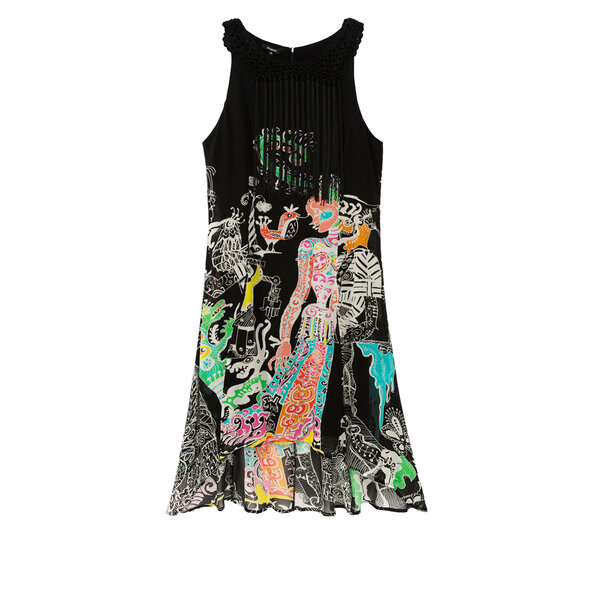 DESIGUAL 'GENOVA' ΑΣΥΜΜΕΤΡΟ ΦΟΡΕΜΑ ΓΥΝΑΙΚΕΙΟ ΜΕ ΚΡΟΣΣΙΑ 20SWVW36-2000