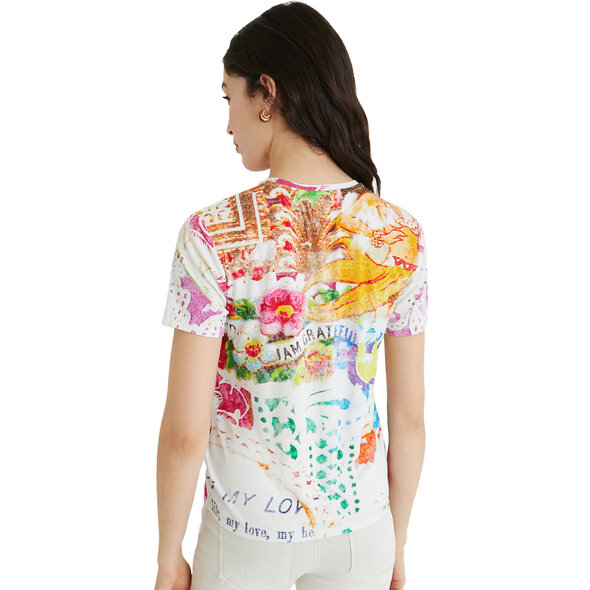 DESIGUAL 'TATTOO' RIB ΜΠΛΟΥΖΑ ΓΥΝΑΙΚEIA 21SWTKDT-1001