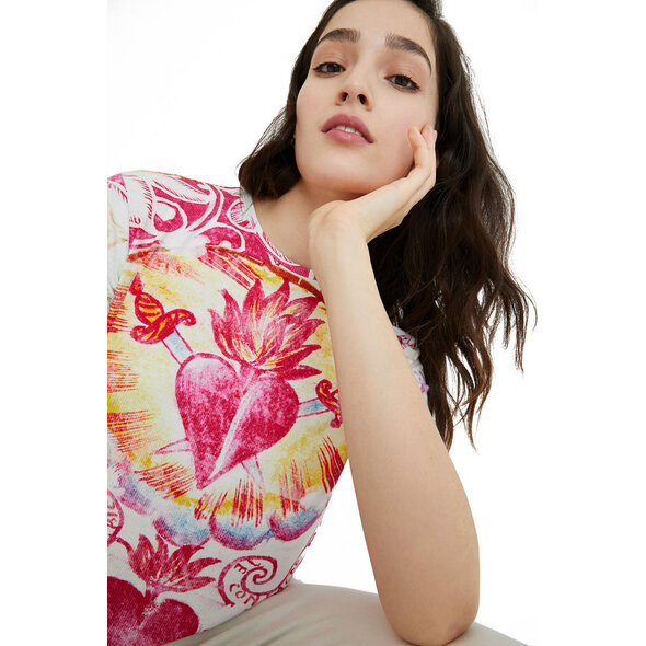 DESIGUAL 'TATTOO' RIB ΜΠΛΟΥΖΑ ΓΥΝΑΙΚEIA 21SWTKDT-1001