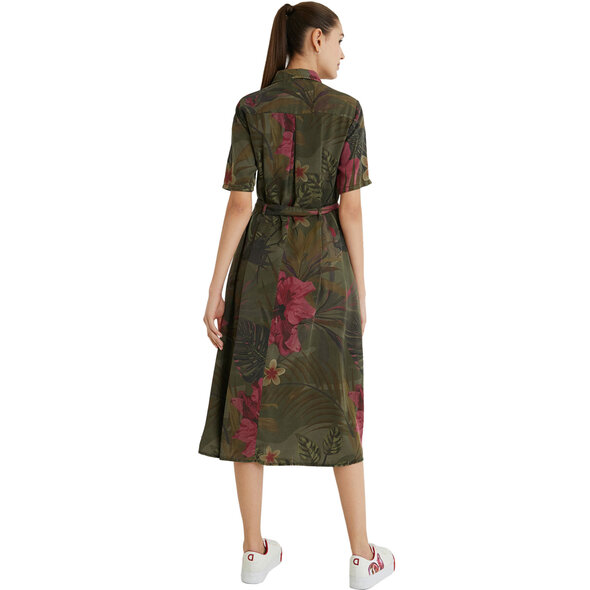 DESIGUAL 'ANGELA' MIDI ΦΟΡΕΜΑ ΓΥΝΑΙΚEIO ΣΕ SAFARI STYLE 21SWVN01-4008
