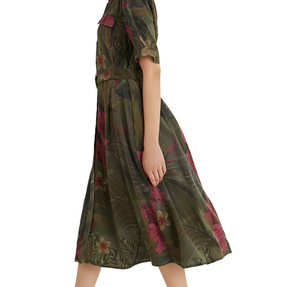 DESIGUAL 'ANGELA' MIDI ΦΟΡΕΜΑ ΓΥΝΑΙΚEIO ΣΕ SAFARI STYLE 21SWVN01-4008
