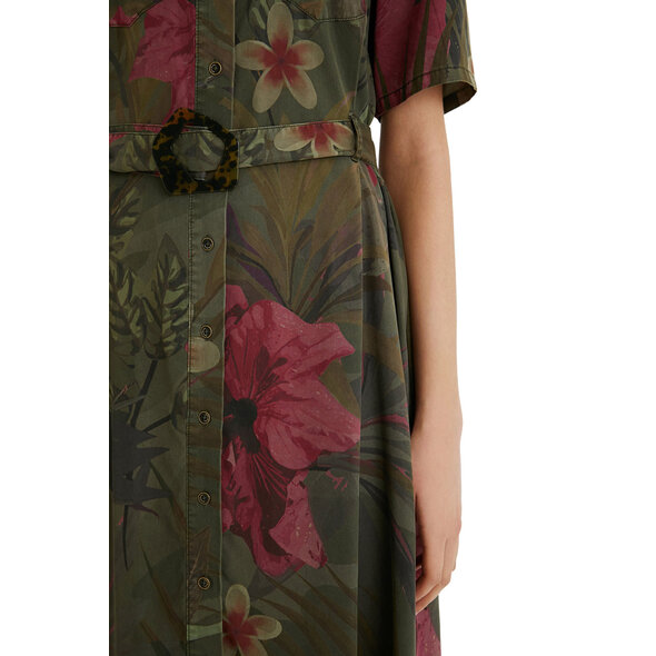 DESIGUAL 'ANGELA' MIDI ΦΟΡΕΜΑ ΓΥΝΑΙΚEIO ΣΕ SAFARI STYLE 21SWVN01-4008