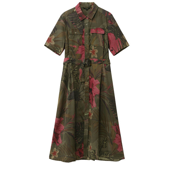 DESIGUAL 'ANGELA' MIDI ΦΟΡΕΜΑ ΓΥΝΑΙΚEIO ΣΕ SAFARI STYLE 21SWVN01-4008