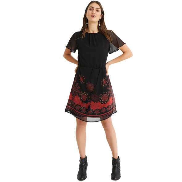 DESIGUAL 'TAMPA' ΦΟΡΕΜΑ ΓΥΝΑΙΚEIO ME FLORAL MANDALA PRINT 21SWVW32-2000