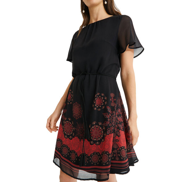 DESIGUAL 'TAMPA' ΦΟΡΕΜΑ ΓΥΝΑΙΚEIO ME FLORAL MANDALA PRINT 21SWVW32-2000