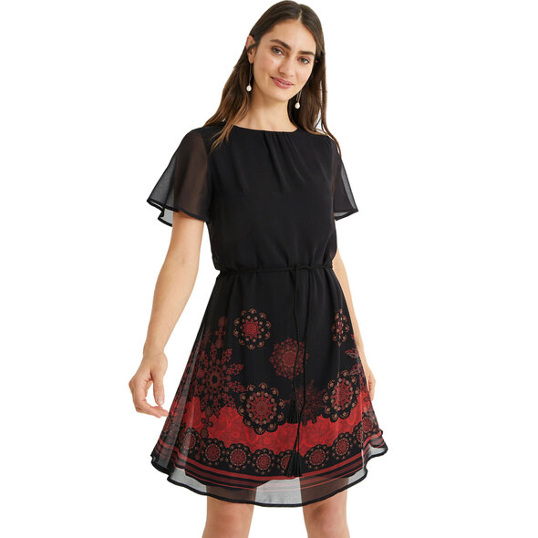 DESIGUAL 'TAMPA' ΦΟΡΕΜΑ ΓΥΝΑΙΚEIO ME FLORAL MANDALA PRINT 21SWVW32-2000