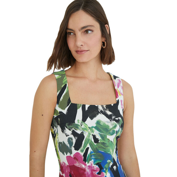 DESIGUAL 'HONOLULU' MINI FLORAL ΦΟΡΕΜΑ ΓΥΝΑΙΚEIO 21SWVW52-9019