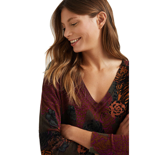 DESIGUAL 'TANZANIA' ΠΛΕΚΤO ΓΥΝΑΙΚEIO ΜΕ ANIMAL PRINT 21WWJFA6-4027